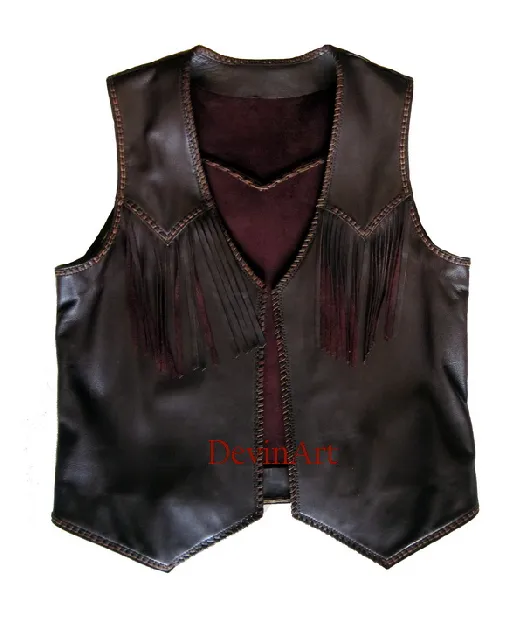 Leather Vest 496