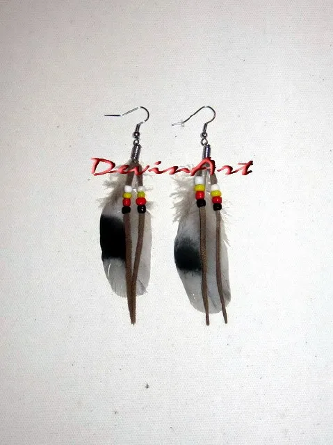 Earring Duck Feather 664