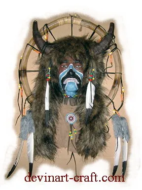Indian Mask Framed 016