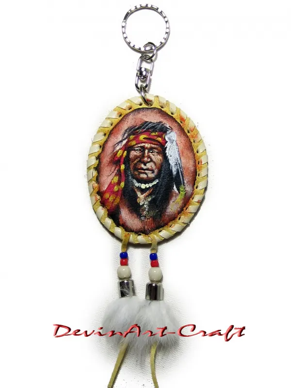 Leather Keyring 1083