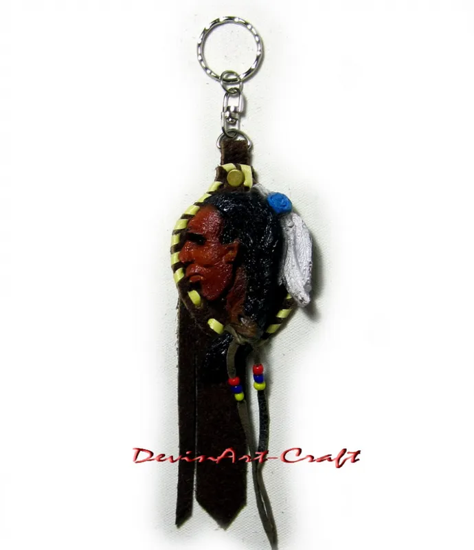 Indian Head Keyring 163