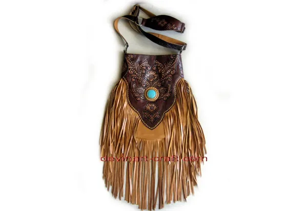 Leather Bag Frings 103