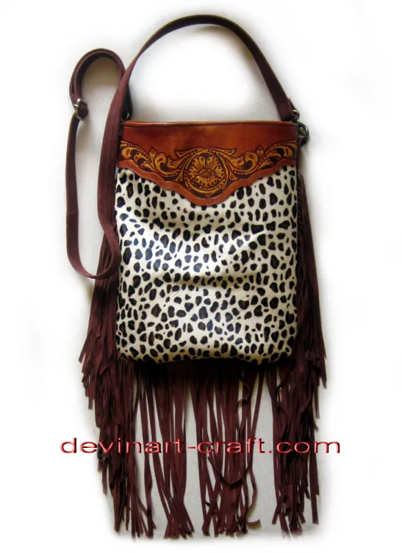 Leather Bag Tooled 105