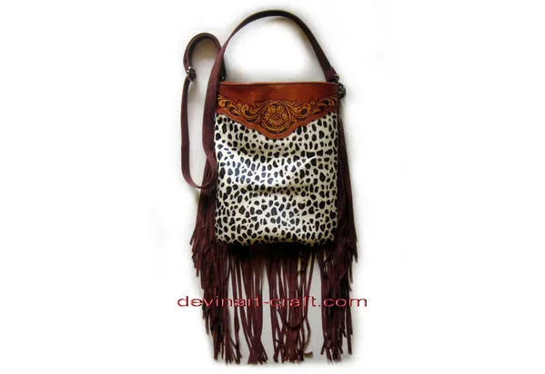 Leather Bag Tooled 105