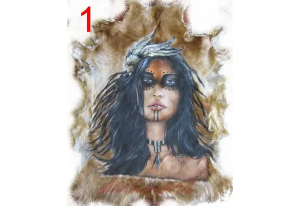 Leather Fur Painting 305-1