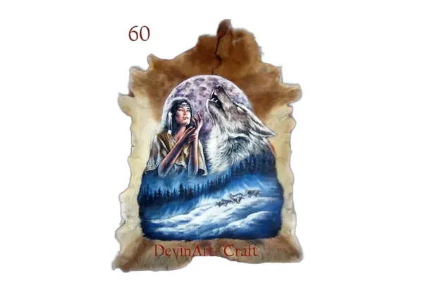 Leather Fur Painting 305-60