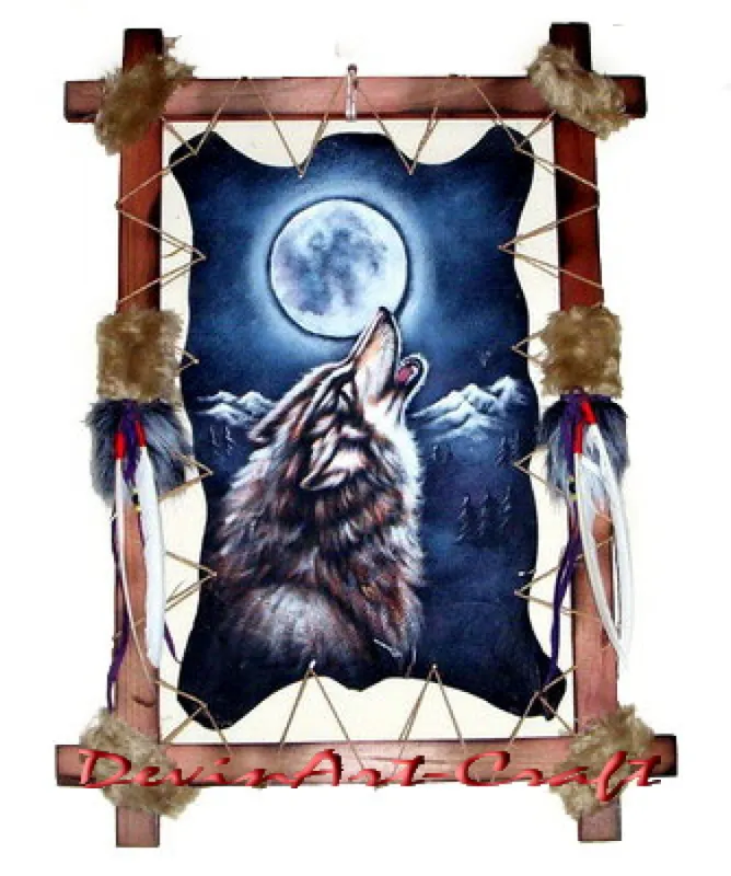 Leather Painting Framed 815