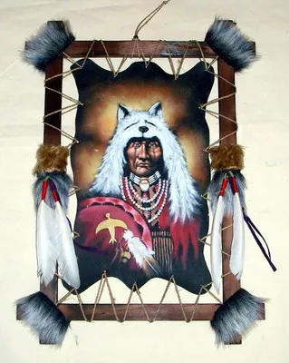 Leather Painting Framed 816